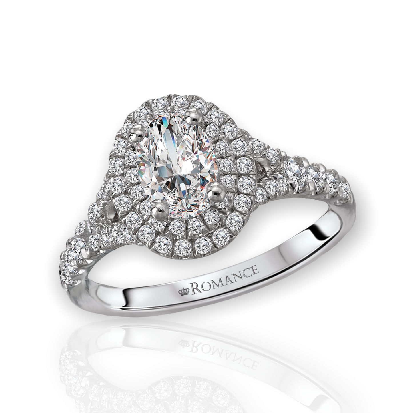 Brilliant Natural Oval Diamond Ring