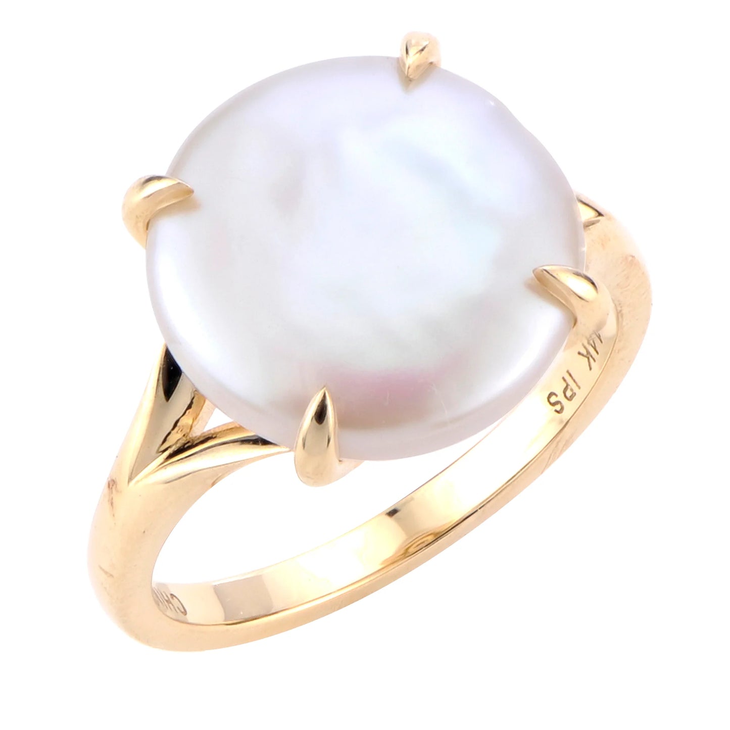 Freshwater Coin Pearl Ring