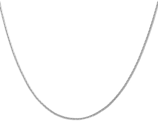 10K White Gold Flat Cable Chain