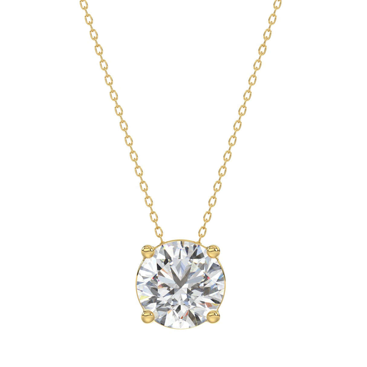 2ct. Round Lab Grown Diamond Pendant