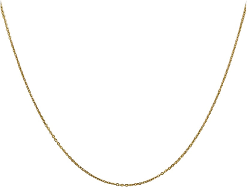 10K Yellow Gold Flat Cable Chain