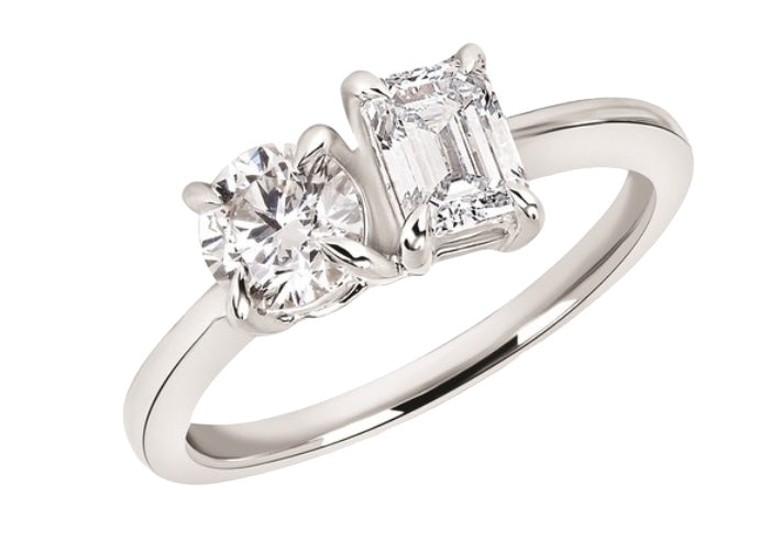 Load image into Gallery viewer, 14k White Gold Fashion Lab Grown Diamond Ring
