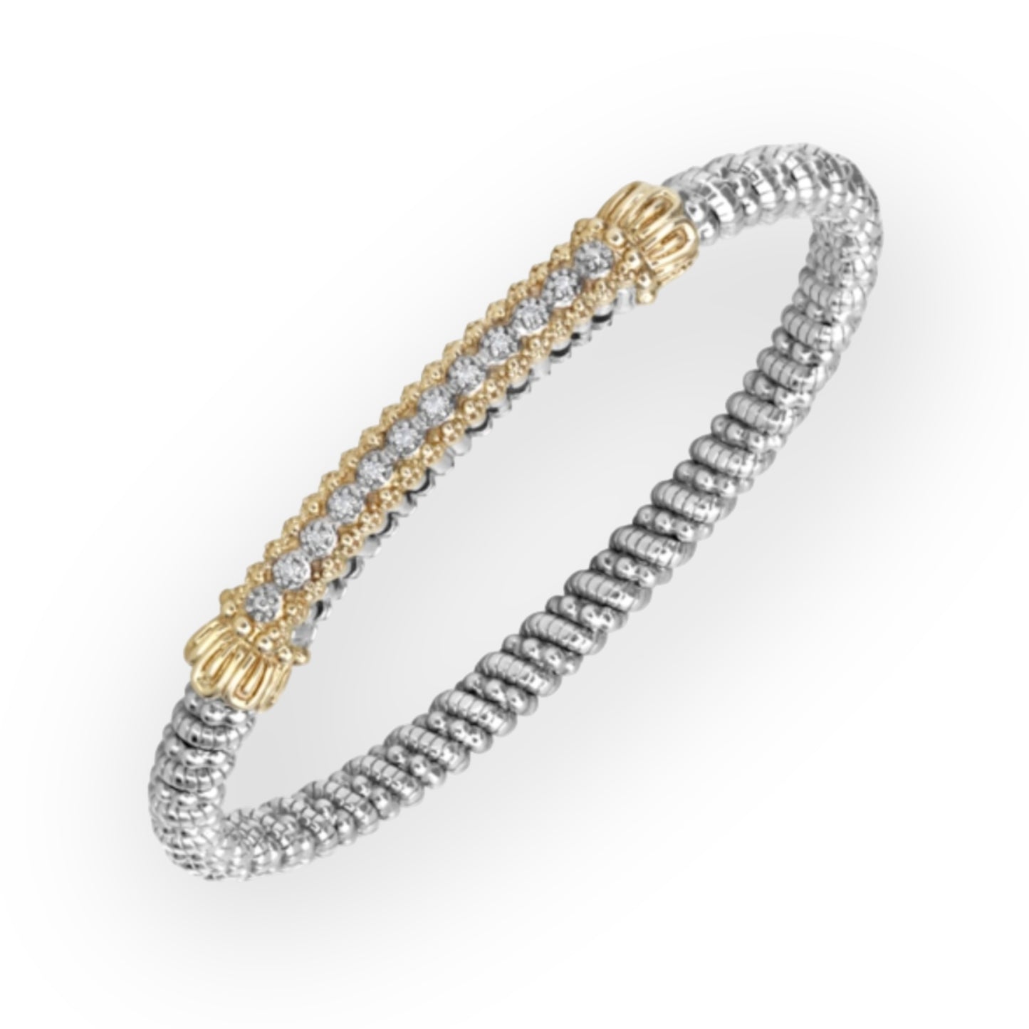 Vahan 14K Gold & Sterling Silver Diamond Bracelet
