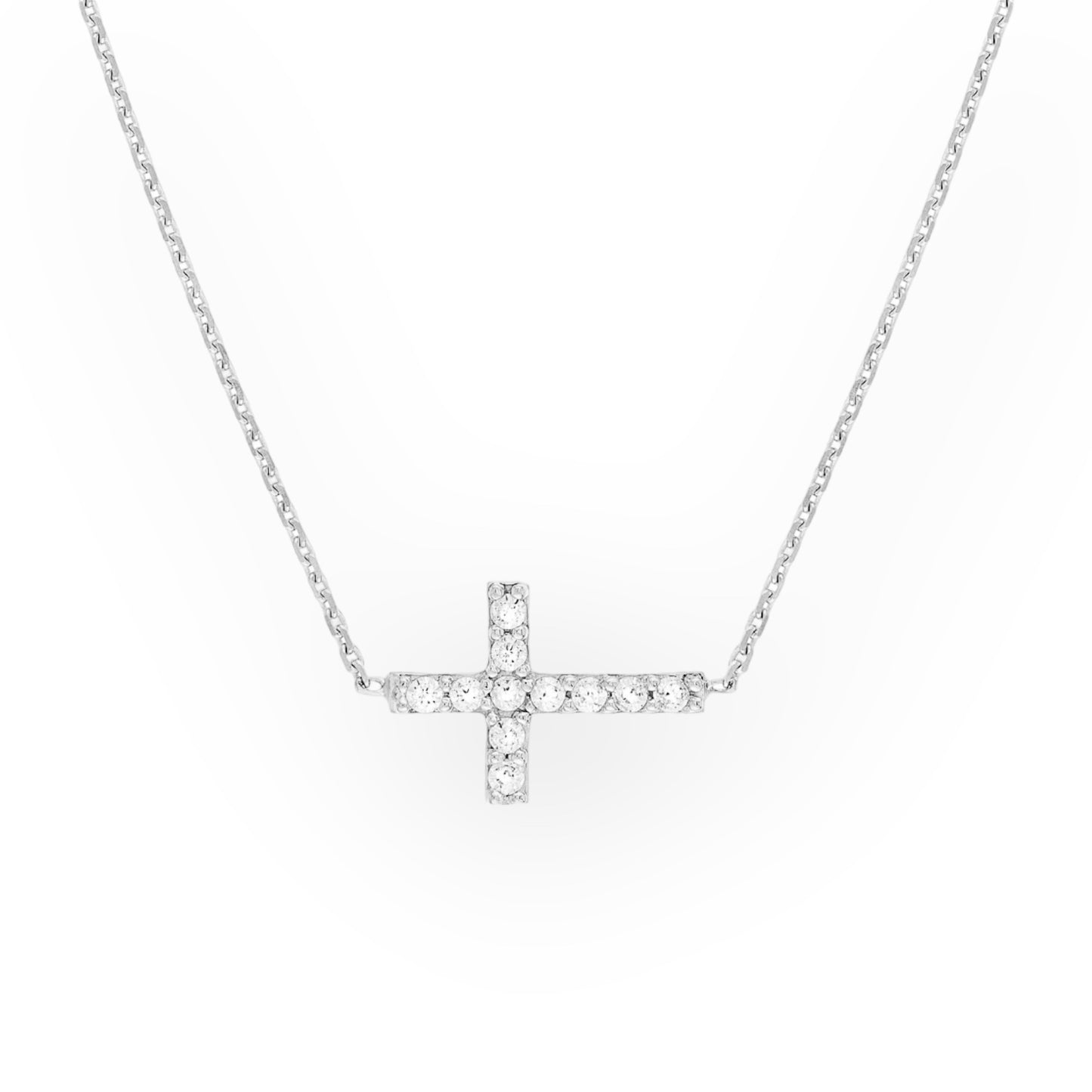 Sorellaz Unisex Silver Cross Diamond Necklace Metal Necklace Price in India  - Buy Sorellaz Unisex Silver Cross Diamond Necklace Metal Necklace Online  at Best Prices in India | Flipkart.com