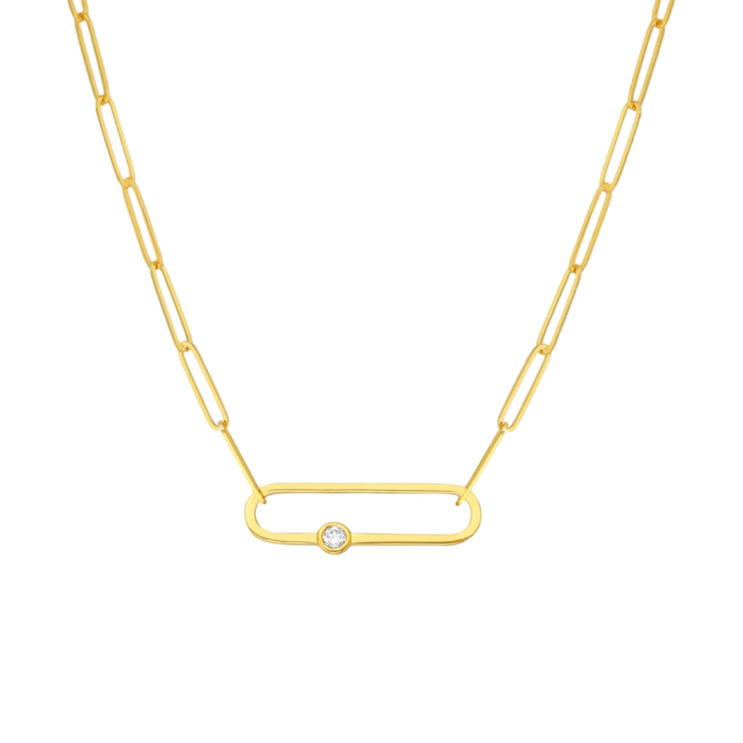 Paper Clip Diamond Necklace - 993HHTEADFHNKYG – Tara & Co. Fine Diamonds