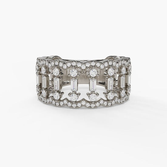 Round Diamond Marquise Fashion Ring