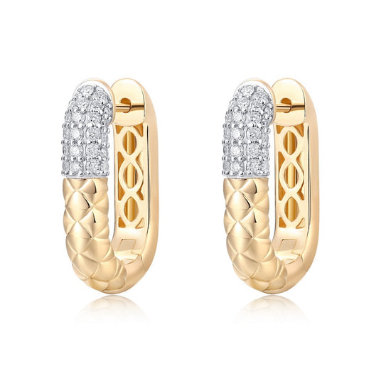 Polished and Textured Earrings
