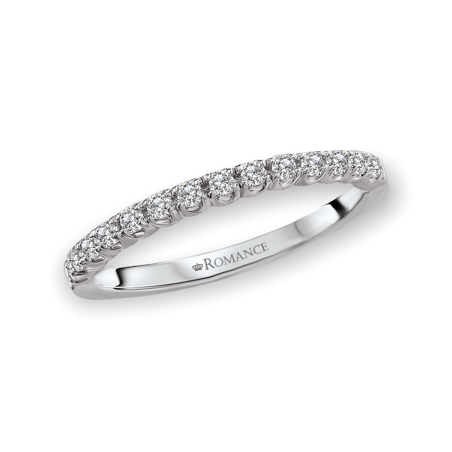 Round Diamond Wedding Band