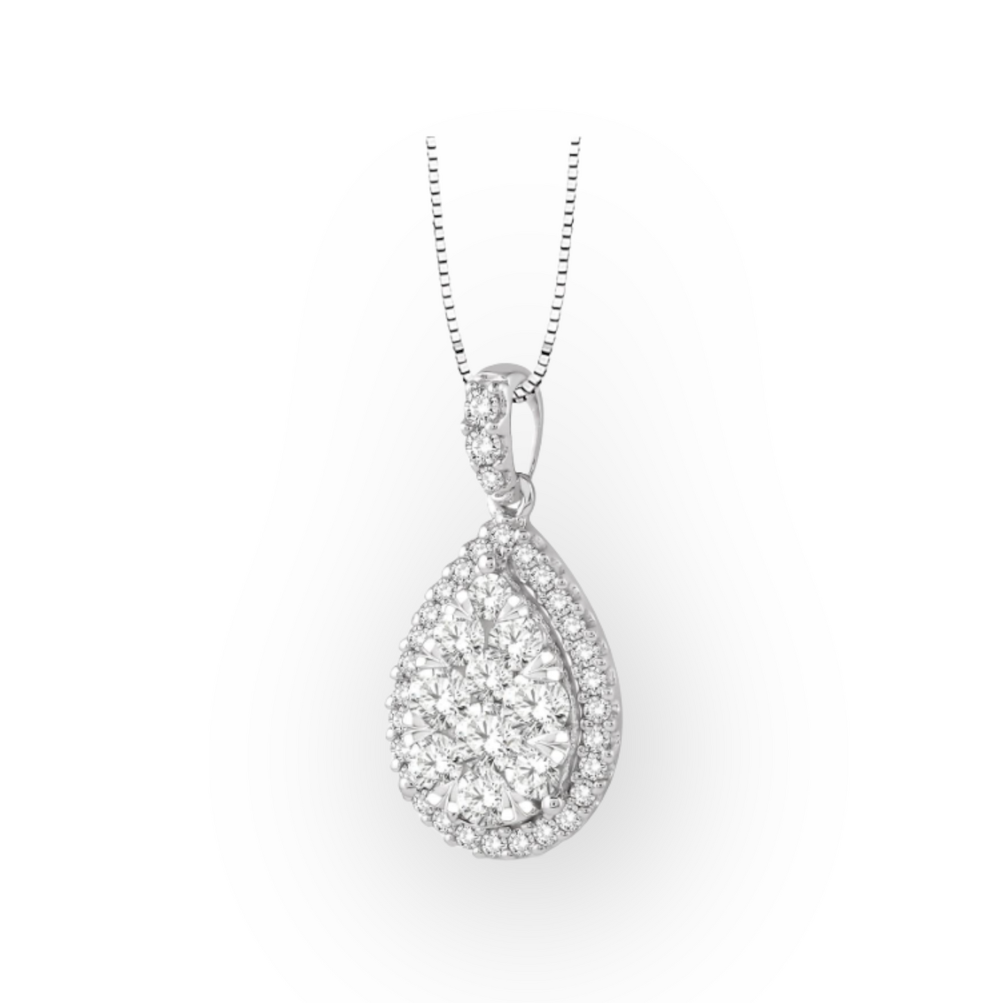 Pear Shape Lovebright Essential Diamond Pendant