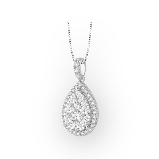 Pear Shape Lovebright Essential Diamond Pendant