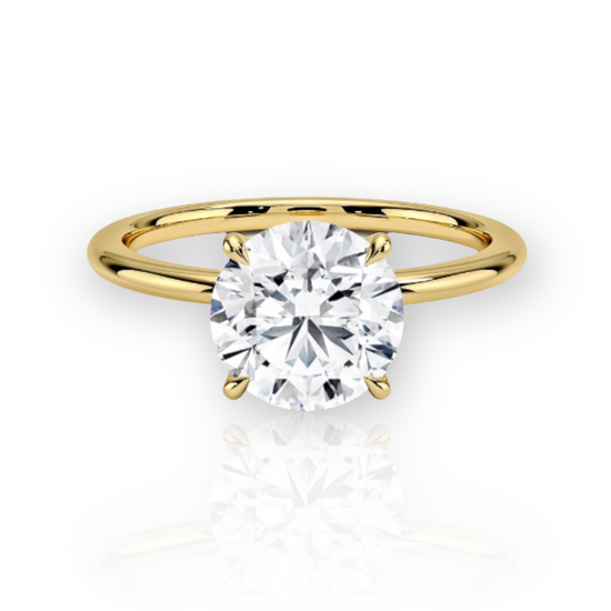 Load image into Gallery viewer, Round Lab Grown Diamond Engagement Ring
