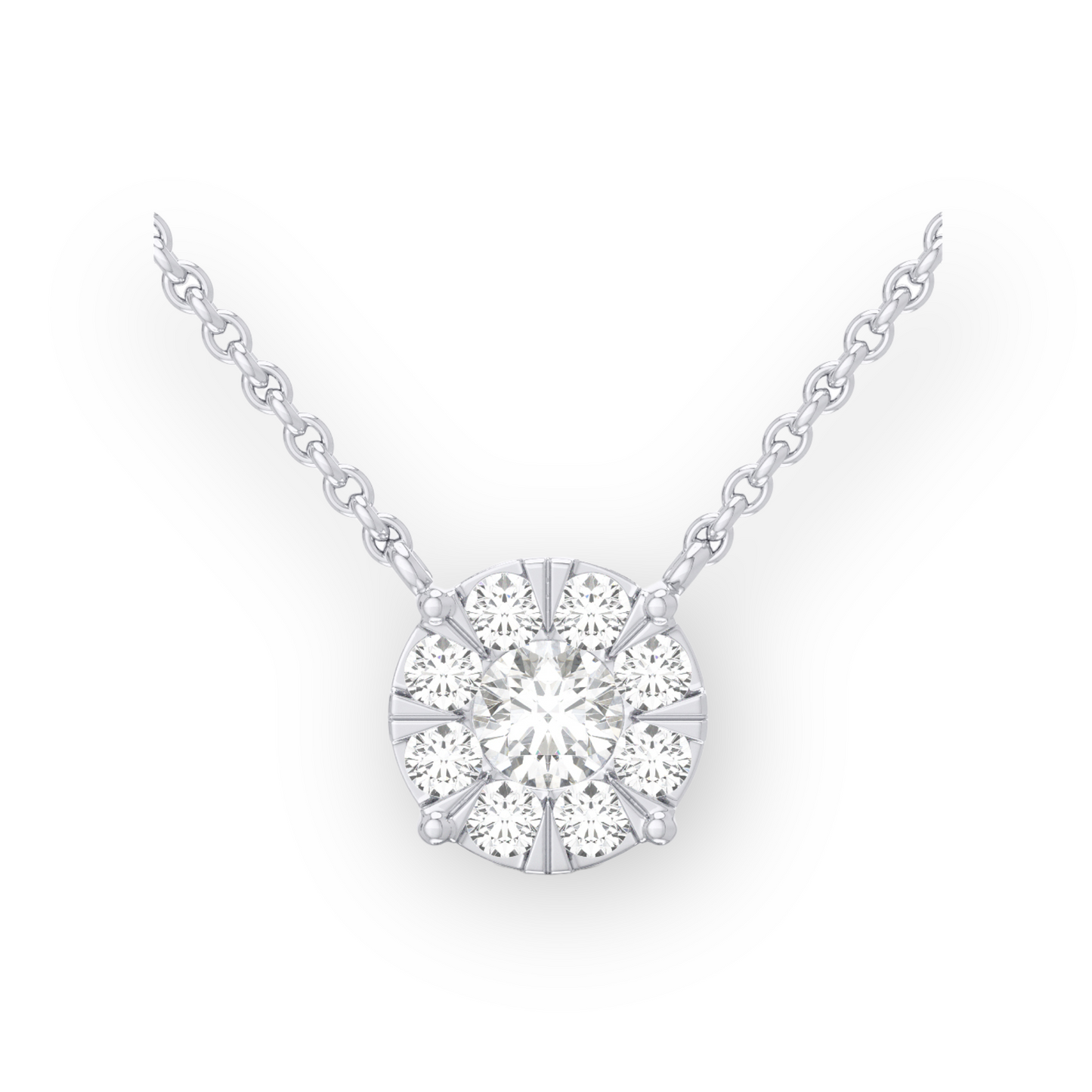 Load image into Gallery viewer, Cluster Diamond Necklace need description
