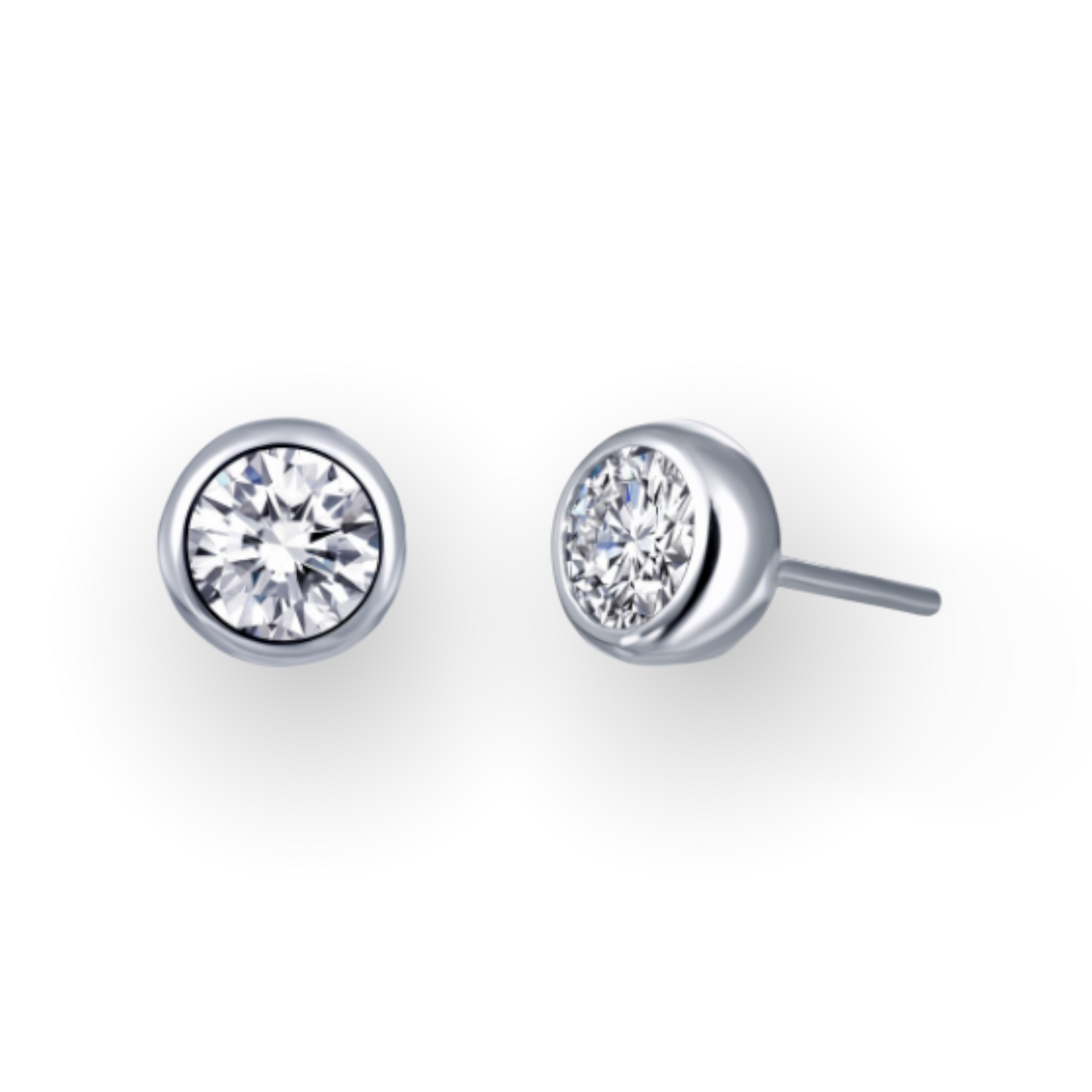 Lafonn Bezel Set Stud Earrings