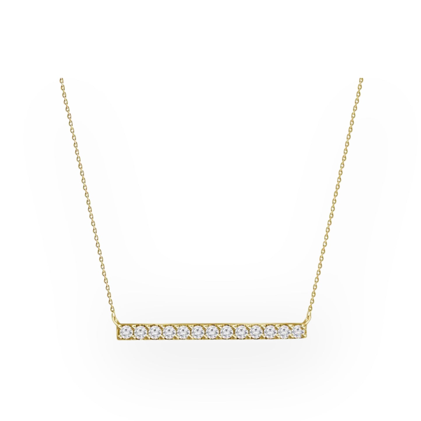 Load image into Gallery viewer, Diamond Bar Necklace
