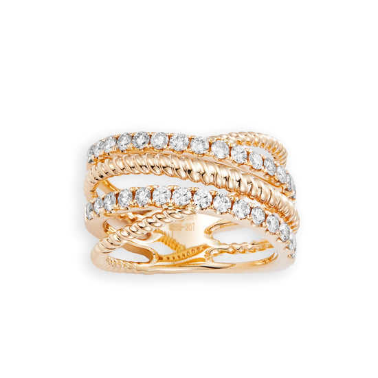 Load image into Gallery viewer, 2 Tone Gold Fashion Ring

