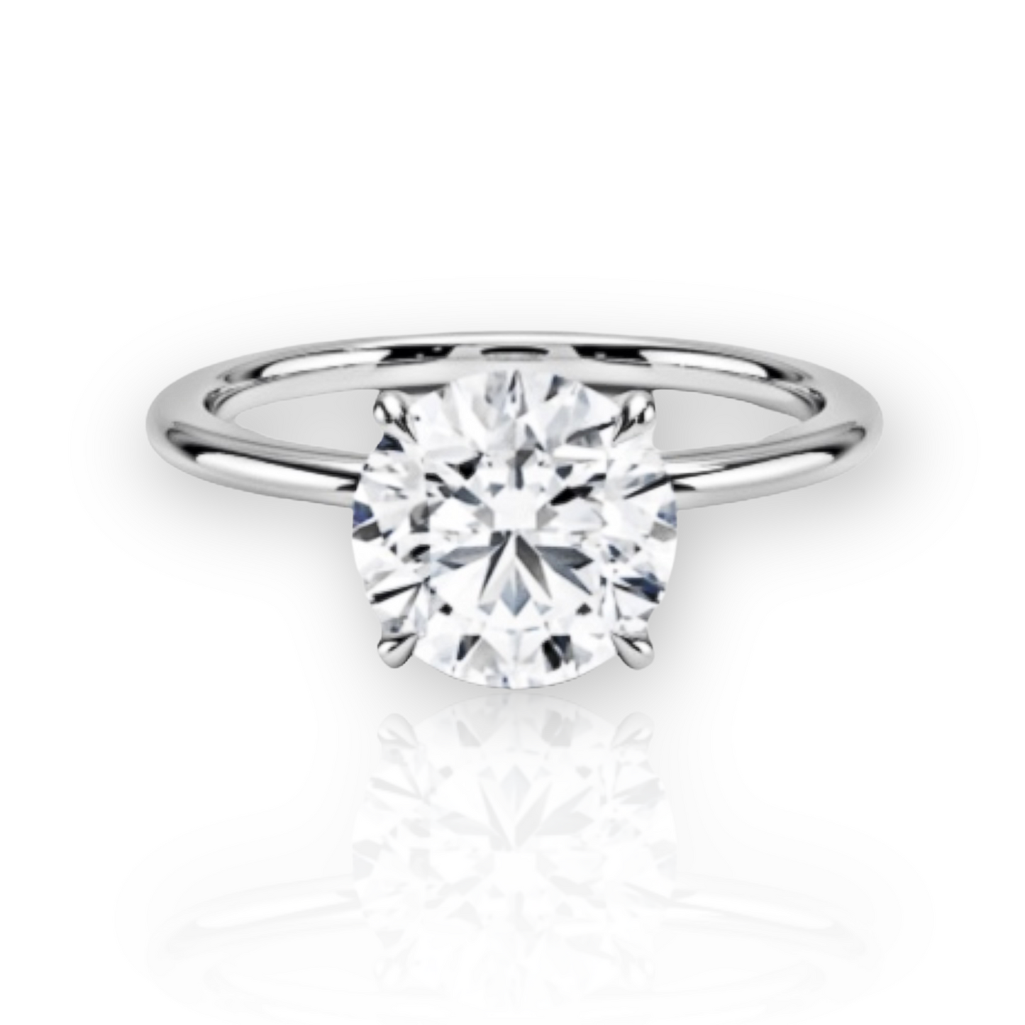 Load image into Gallery viewer, Round Lab Grown Diamond Engagement Ring
