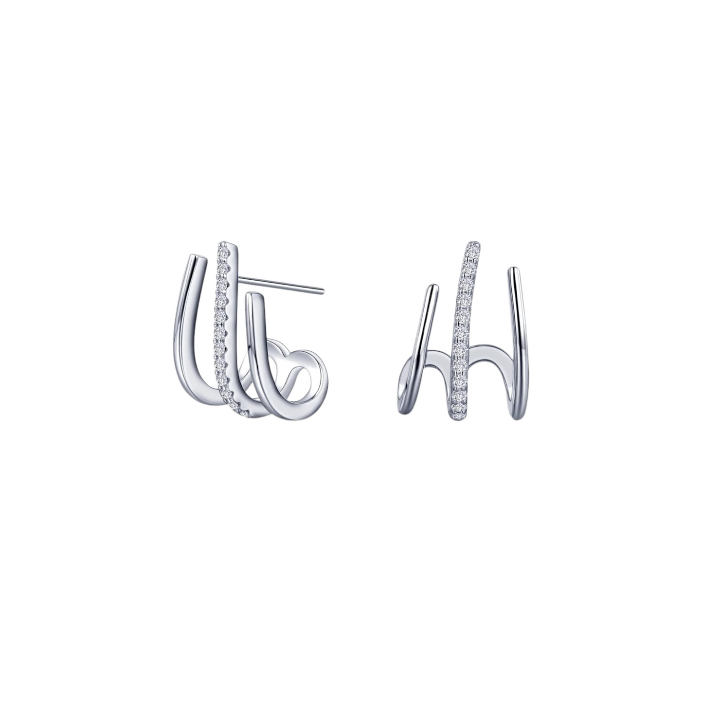 Sterling Silver Claw Earring