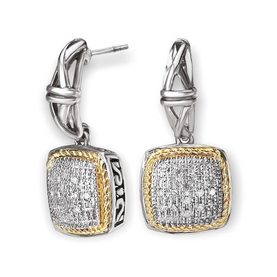 Gold Accent Drop Earrings