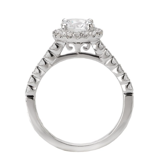 Load image into Gallery viewer, Round Diamond Shape Halo Engagement
