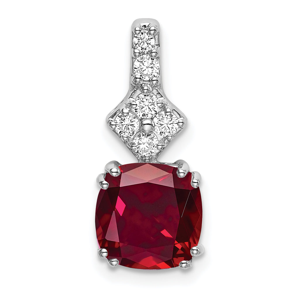 Red Lab Created Ruby 18K Yellow Gold Over Sterling Silver Pendant With  Chain 21.40ctw - OZH047 | JTV.com