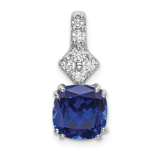 Load image into Gallery viewer, Lab Grown Sapphire Pendant
