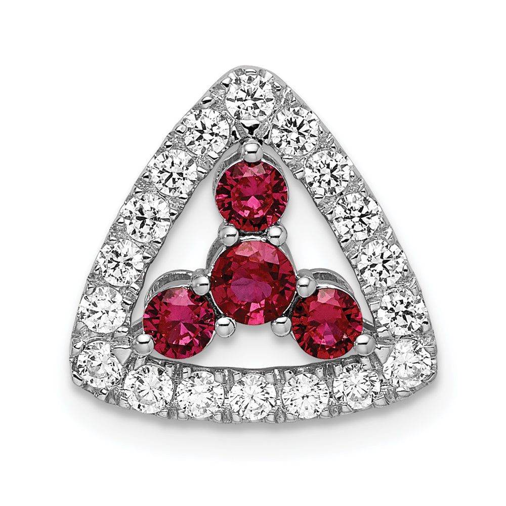 Load image into Gallery viewer, Triangle Ruby Pendant
