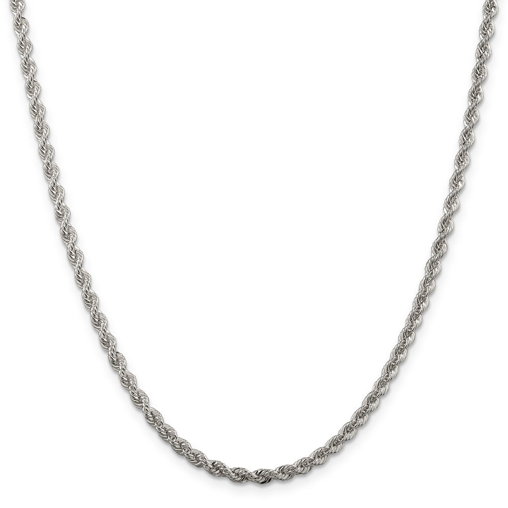 Sterling Silver 16" 3mm Solid Rope Chain