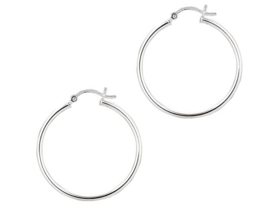 Silver Hoop Earring