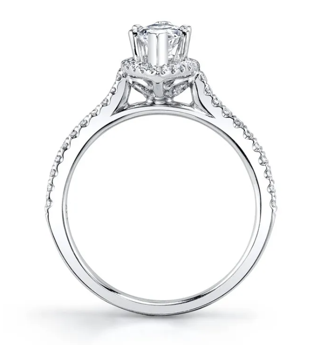 Marquise Halo Diamond Engagement Ring